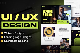 do website UI UX design, figma landing page UI UX design, figma design website