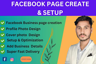 set up an attractive facebook business page, create a fan page, complete the set