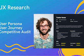 define user personas and journeys by conducting ux research