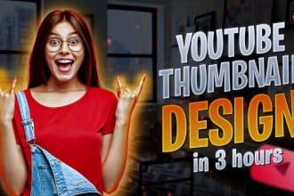 design an amazing quality youtube thumbnail