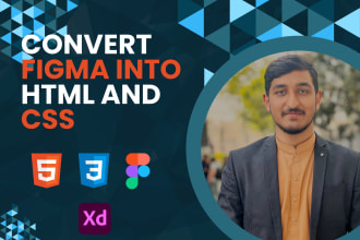 convert figma or psd to HTML CSS using tailwind or bootstrap