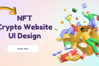 do web3 nft crypto website or mobile app ui design in figma