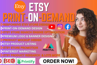 etsy printful printify digital products etsy shop etsy store print on demand