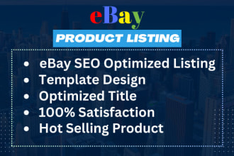 ebay listing, ebay product listing and ebay dropshipping