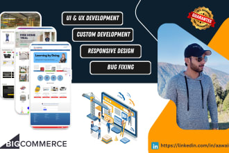 design, develop, customize and fix bugs in bigcommerce store