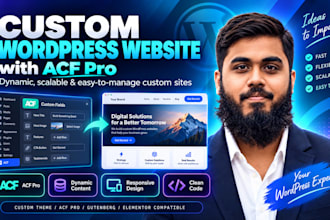 custom wordpress website with acf pro