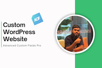 develop wordpress theme with advanced custom fields, acf pro