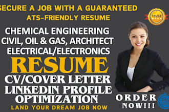 write civil chemical oil gas electrical electronics engineering architect resume