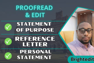 polish your personal statement or statement of purpose