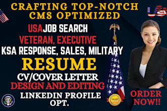 write usajobs federal military veteran government canada CEO cv and  resume