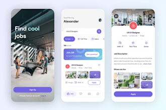 build advance job board app, recruitment hiring staffing agency app and website
