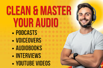 edit, clean, and master your podcast, voiceover or any soundtrack