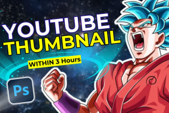 design attractive youtube thumbnail in 240 minutes