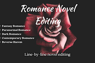 complete a line by line edit of your romance novel