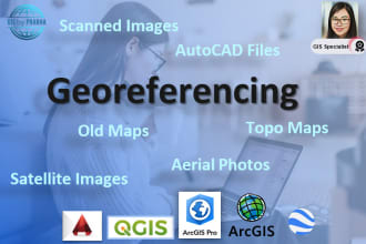 do georeferencing using arcgis and qgis