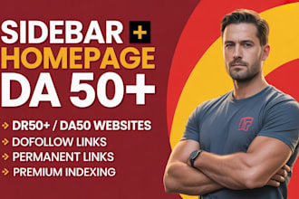 build homepage and sidebar SEO backlinks on real uae, UK, USA websites