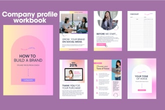 design company profile brochure annual report and workbook