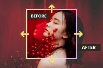resize, expand and extend your photos for fit social media without cropping