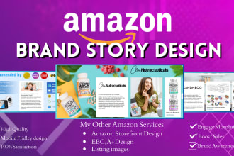 create attractive amazon brand story for amazon ebc design