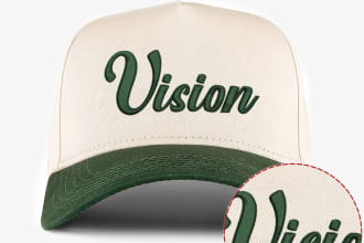 do professional embroidery of hat mockup