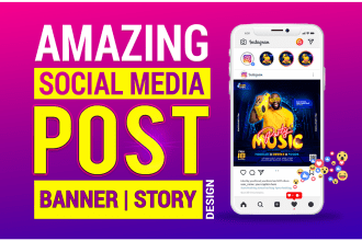 create professional social media ads design, instagram post, facebook ads