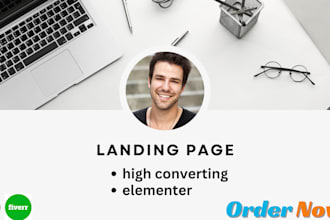 build responsive wordpress elementor landing page