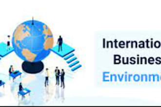 handle global environment of business reports and case studies
