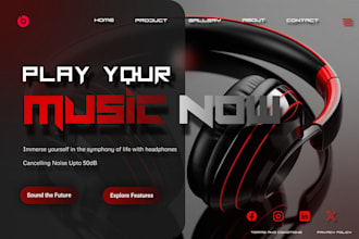 create high quality landing page for your products