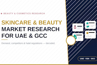 research the skincare, beauty and cosmetics market in the uae and gcc
