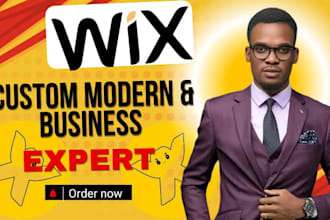 design wix redesign custom modern blog landing page business wix website expert