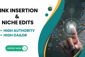 do link insertion and guest post on high authority blogs