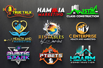 do professional stunning minimalist 3d business logo design or redesign