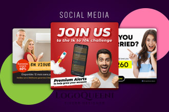 create facebook ads instagram post and web banner design