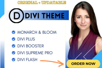 install divi theme, divi plus, divi supreme pro, divi booster, divi flash