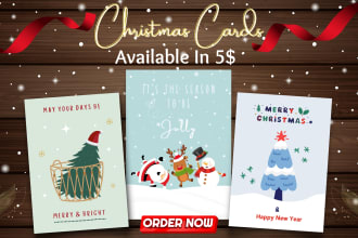 create awesome christmas and greeting cards for you