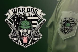 do military tactical, retro vintage, badge, and patch logo
