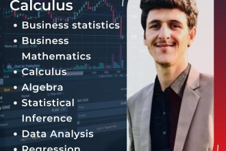 assist business mathematics, calculus and statistics