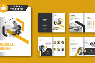 company brochure design, booklet design, PDF, catalog, company profile, proposal