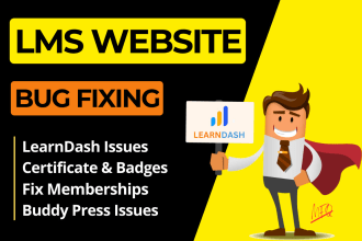 fix wordpress lms issues,learndash lms and tutor lms issues