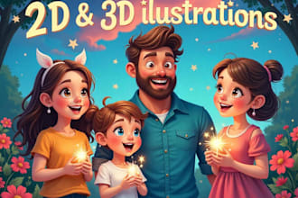 design children book illustration and cover children story book illustration