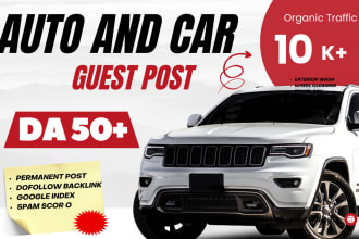 publish auto car guest post with dofollow car auto backlinks