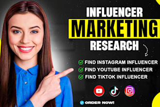 research best instagram influencer, youtube influencer list for your brand