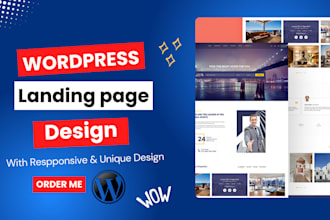 create responsive wordpress landing page design using elementor