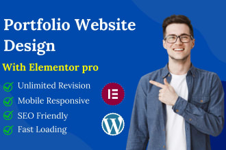 create personal or business portfolio wordpress website