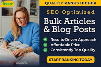 write SEO friendly bulk articles and blog posts with free images