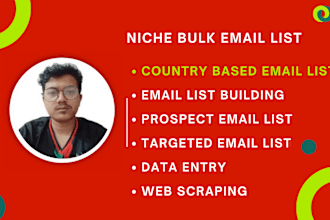 collect niche targeted bulk email list for email marketing