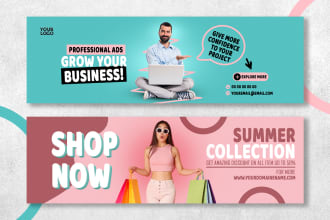 make attractive shopify, ebay, etsy banner