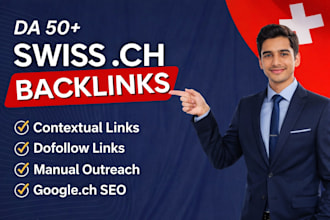 create high authority swiss ch contextual dofollow backlinks