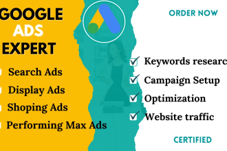 setup, manage and optimize your google ads PPC campaigns