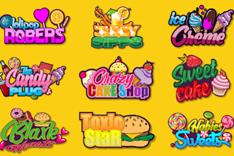 do candy, resturant ,bakery, and sweets logo for your brand